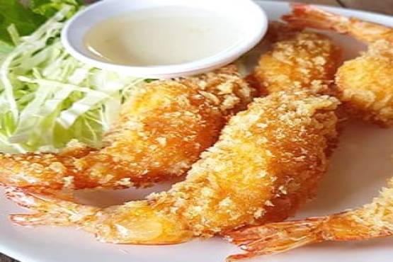 กุ้งชุปแป้งทอด