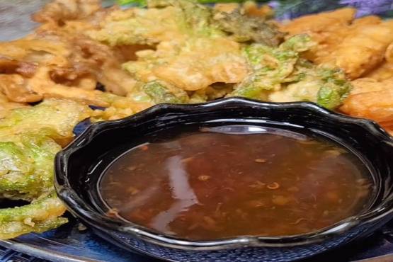 ผักชุปแป้งทอด